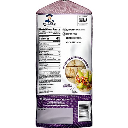 Quaker Rice Cakes Gluten Free White Cheddar - 5.5 Oz - Image 6