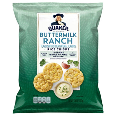 Quaker Popped Rice Crisps Gluten Free Buttermilk Ranch - 6.06 Oz - Image 3