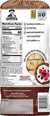 Quaker Rice Cakes Chocolate Crunch Gluten Free - 7.23 Oz - Image 6