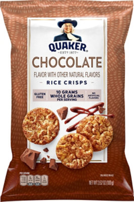 Quaker Popped Rice Crisps Gluten Free Chocolate - 3.52 Oz - Image 2