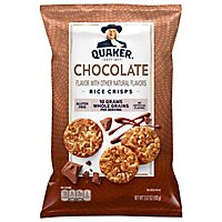 Quaker Popped Rice Crisps Gluten Free Chocolate - 3.52 Oz - Image 1