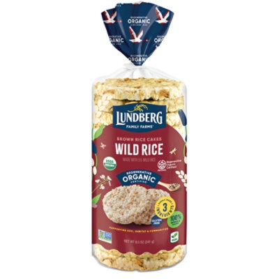 Lundberg Rice Cakes Organic Wild Rice - 8.5 Oz