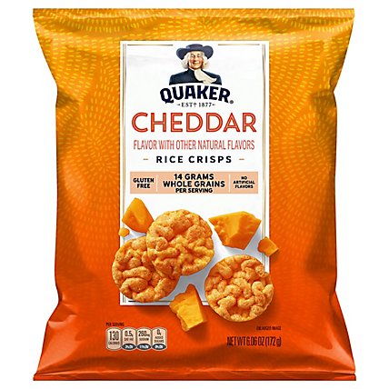 Quaker Popped Rice Crisps Cheddar Cheese - 6.06 Oz - Image 3