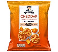 Quaker Popped Rice Crisps Cheddar Cheese - 6.06 Oz