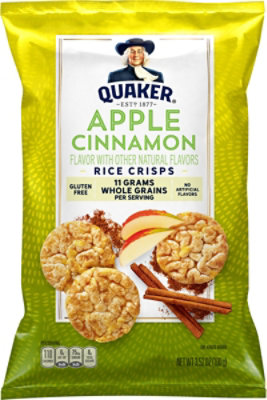 Quaker Popped Rice Crisps Gluten Free Apple Cinnamon - 3.52 Oz - Image 2