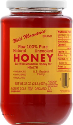 Wild Mountain Honey Raw 100% Pure Natural Uncooked - 32 Oz - Image 2