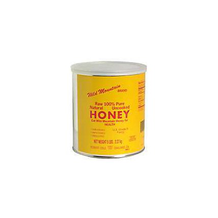 Wild Mountain Honey Raw 100% Pure Natural Uncooked - 5 Lb - Image 1