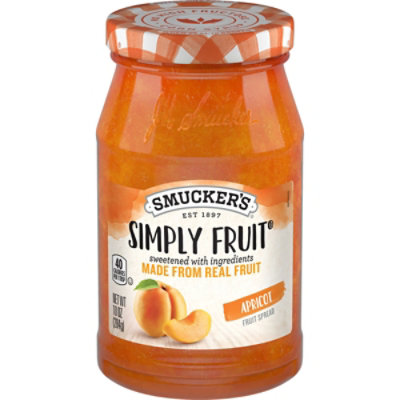 Smuckers Simply Fruit Spreadable Fruit Apricot - 10 Oz - Image 2