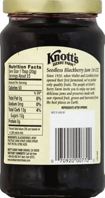 Knotts Berry Farm Jam Pure Seedless Blackberry - 16 Oz - Image 3