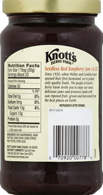 Knotts Berry Farm Jam Pure Seedless Red Raspberry - 16 Oz - Image 3