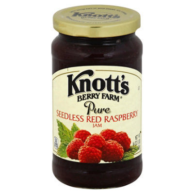 Knotts Berry Farm Jam Pure Seedless Red Raspberry - 16 Oz