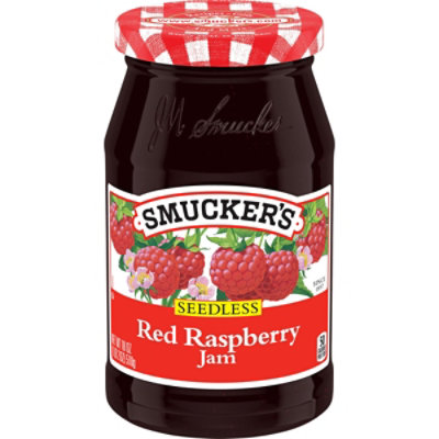 Smuckers Jam Red Raspberry Seedless - 18 Oz - Image 1