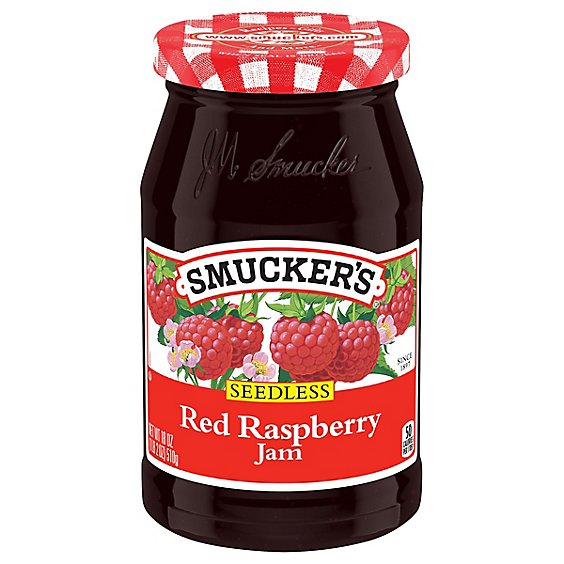 Smuckers Jam Red Raspberry Seedless - 18 Oz