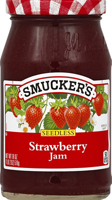 Smuckers Jam Strawberry Seedless - 18 Oz - Image 1