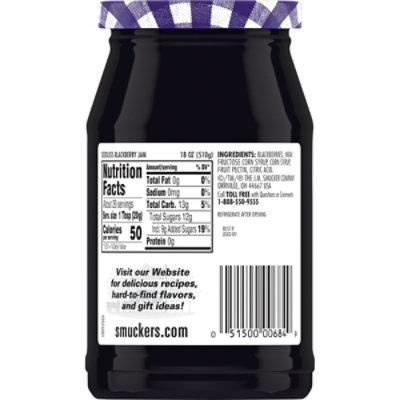 Smuckers Jam Blackberry Seedless - 18 Oz - Image 3