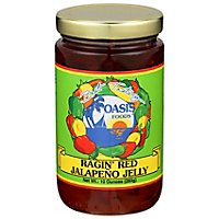 Oasis Foods Jelly Jalapeno Ragin Red - 10 Oz - Image 1
