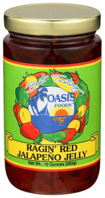 Oasis Foods Jelly Jalapeno Ragin Red - 10 Oz