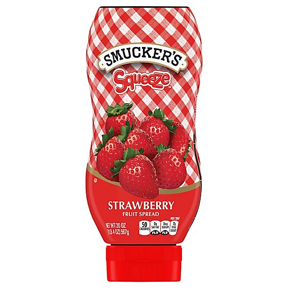 Smuckers Squeeze Fruit Spread Strawberry - 20 Oz