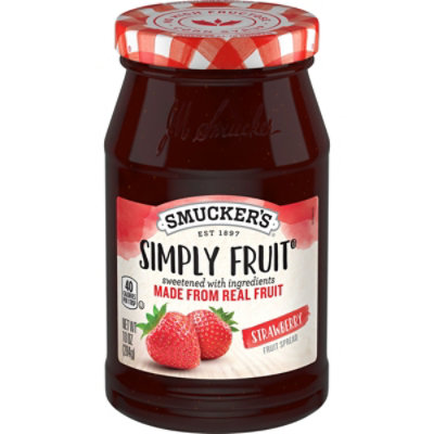 Smuckers Simply Fruit Spreadable Fruit Strawberry - 10 Oz - Image 2