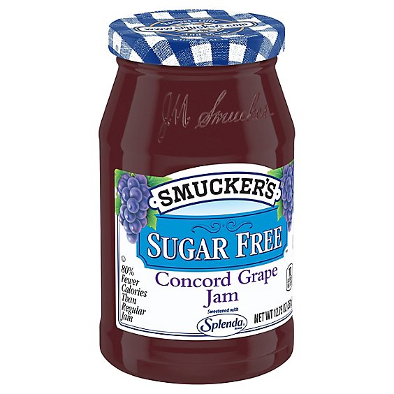 Smuckers Sugar Free Jam Concord Grape - 12.75 Oz