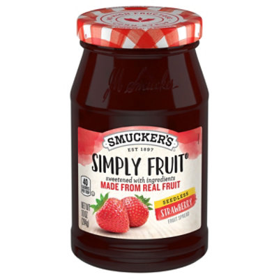 Smuckers Simply Fruit Spreadable Fruit Seedless Strawberry - 10 Oz - Image 3