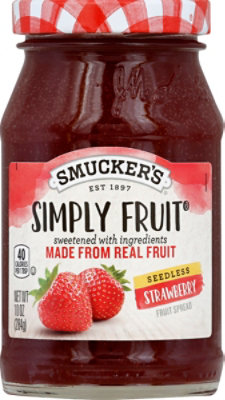 Smuckers Simply Fruit Spreadable Fruit Seedless Strawberry - 10 Oz - Image 2