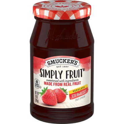 Smuckers Simply Fruit Spreadable Fruit Seedless Strawberry - 10 Oz - Image 2