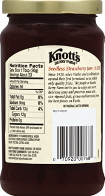 Knotts Berry Farm Jam Pure Seedless Strawberry - 16 Oz - Image 3