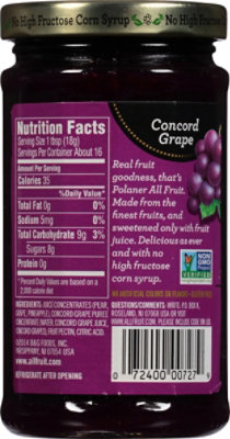 Polaner All Fruit Spreadable Fruit Non-GMO Concord Grape - 10 Oz - Image 6