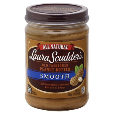 Laura Scudders Peanut Butter Old Fashioned Smooth - 16 Oz - Image 1