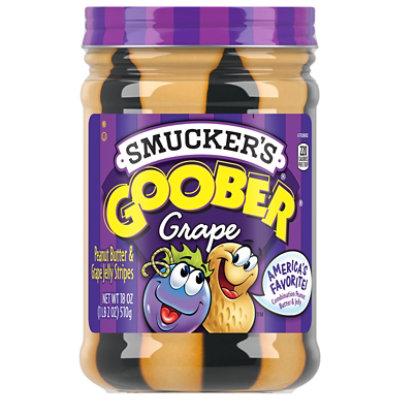 Smuckers Gooper Peanut Butter & Jelly Stripes Grape - 18 Oz - Image 3