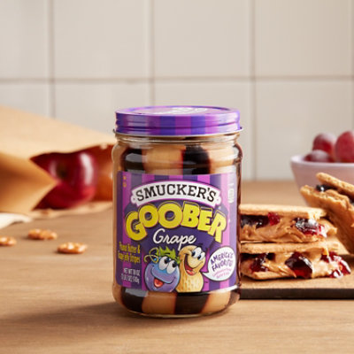 Smucker’s Goober Grape Peanut Butter & Grape Jelly Stripes - 18 Oz - Image 3