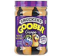 Smuckers Gooper Peanut Butter & Jelly Stripes Grape - 18 Oz