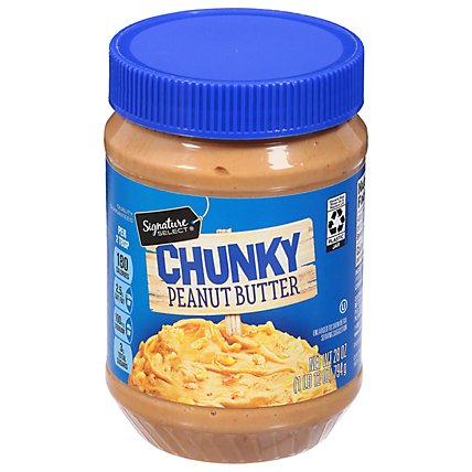 Signature SELECT Peanut Butter Chunky - 28 Oz - Image 2