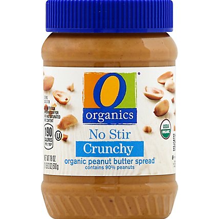 O Organics Organic Peanut Butter Spread No Stir Crunchy - 18 Oz - Image 2