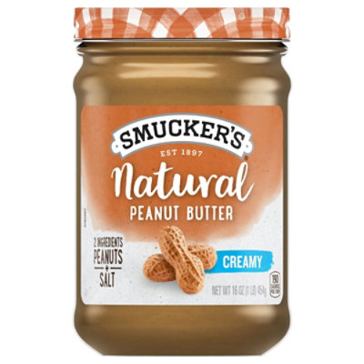 Smuckers Natural Peanut Butter Creamy - 16 Oz - Image 3