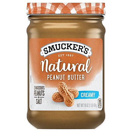 Smuckers Natural Peanut Butter Creamy - 16 Oz - Image 2
