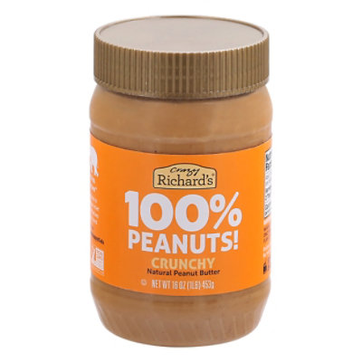 Crazy Richards Peanut Butter Crunchy - 16 Oz