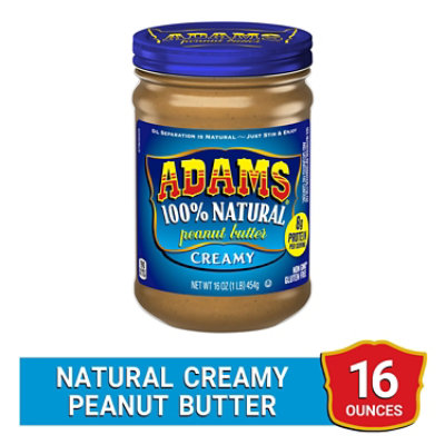 Adams Peanut Butter Creamy - 16 Oz - Image 1
