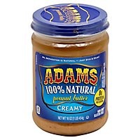 Adams Peanut Butter Creamy - 16 Oz - Image 1