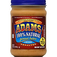 Adams Peanut Butter Unsalted Creamy - 16 Oz - Image 2