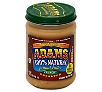 Adams Peanut Butter Unsalted Crunchy - 16 Oz