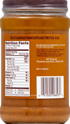 Laura Scudders Peanut Butter Old Fashioned Smooth - 26 Oz - Image 3