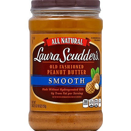 Laura Scudders Peanut Butter Old Fashioned Smooth - 26 Oz - Image 2