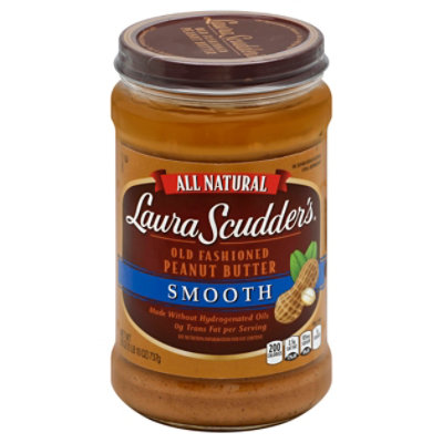 Laura Scudders Peanut Butter Old Fashioned Smooth - 26 Oz