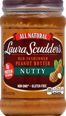 Laura Scudders Peanut Butter Old Fashioned Nutty - 26 Oz - Image 2