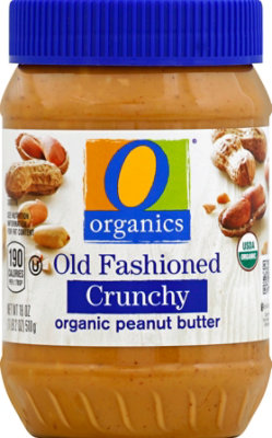 O Organics Organic Peanut Butter Spread Old Fashioned Crunchy - 18 Oz - Image 2