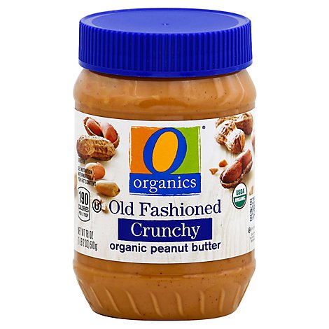 O Organics Organic Peanut Butter Spread Old Fashioned Crunchy - 18 Oz