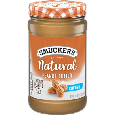 Smuckers Natural Peanut Butter Creamy - 26 Oz - Image 1