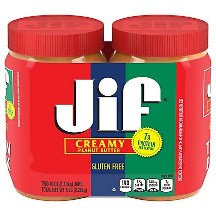 Jif Peanut Butter Creamy Twin Pack - 2-40 Oz - Image 3